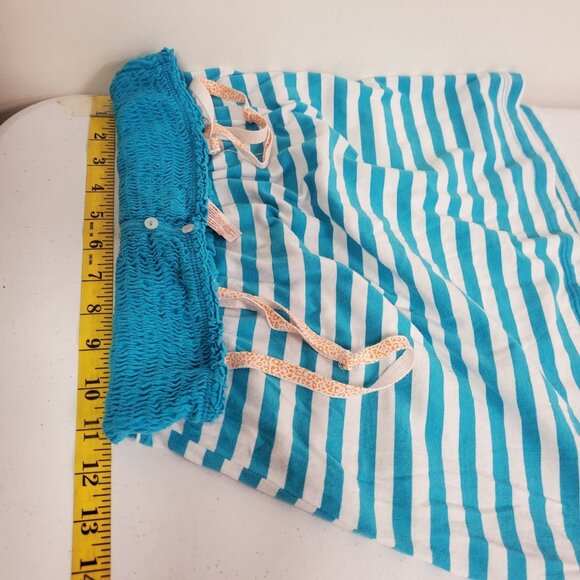 Vintage No Boundaries Juniors Striped Y2K Babydoll Cami Size M Blue Preppy 90S - Picture 7 of 10